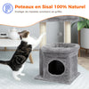 Pequlti Multi-Level Cat Tree Tower with Condo and Hammock