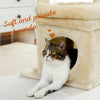 PEQULTI Cat Tree Tower with Condo and Sisal Scratching Posts