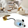 Automatic Interactive Mouse Cat Toy - USB Rechargeable Squeaky Toy