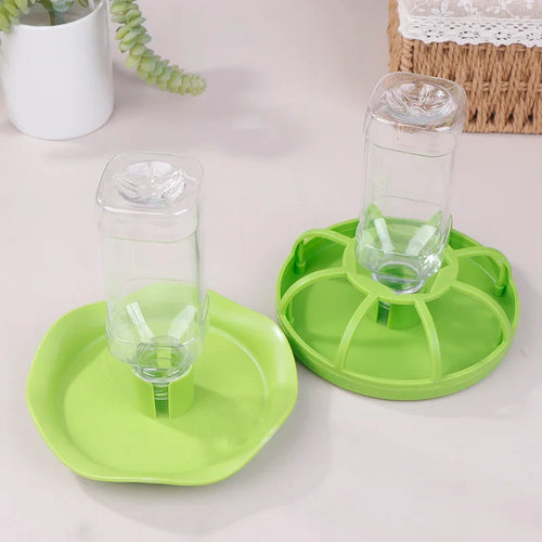 Reptile Water Drinker Dispenser Food Bowl Lizard Gecko Feeder Round Dish Turtle Water Bowl Drink Bottle Reptile Feeders