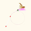Simulation Feather Bird Interactive Cat Toys Funny Bird with Bell Cat Stick Toy for Kitten Playing Teaser Wand Toys Cat Supplies