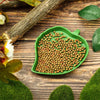 Reptile Leaf Shape Dish Flat Water Plate for Lizards Young Bearded Dragons Chameleon Small Snakes Water Plate for Turtle Lizards