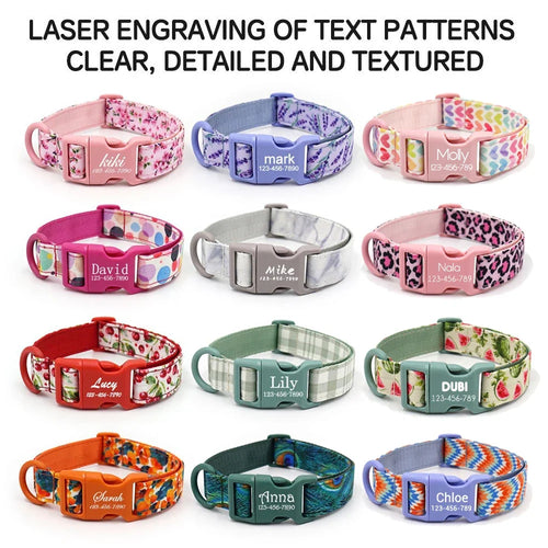 Luxury Bow Dog Collar Set | Cotton & Polyester | XS–XL | With Leash & Poop Bag