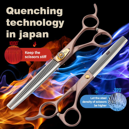 Fenice 7.5 Pet Grooming Thinning Scissors - JP440C Steel