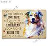 Aussie Metal Tin Sign Wall Decor Australian Shepherd Dog Bath Soap Poster Hanging Plaque Aluminum Signage Posters 8x12 Inch