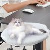 1 Piece Cat Desk Bed Comfortable And Soft Round Desktop Cat Perch Desktop Mounted Cat Litter Box With Pet Mat