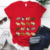 Kawaii Cartoon Guinea Pig Print T Shirt Women Fashion T Shirt Casual Tops 90s Girls Ladies Female Short Sleeve Cute Graphic Tees