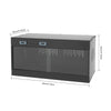 Reptile Lounge Habitat with Glass Sliding Door and Intelligent Thermostat 80*40*40cm Reptile Breeding Box LCD Reptile Pet  Box