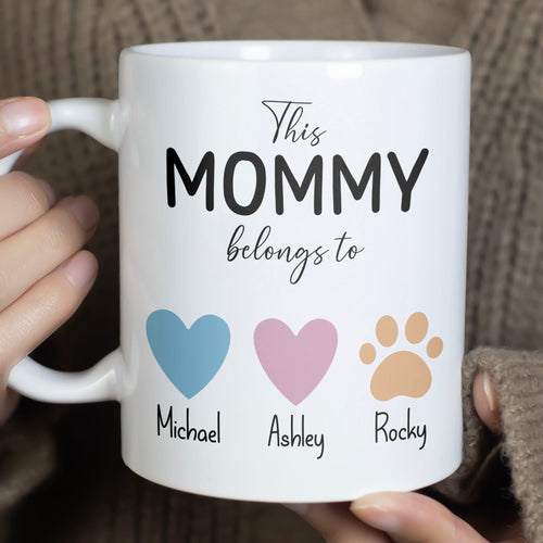 Personalized Custom Family Mug - Gift for Dad, Gift for Mom - Father's Day Mug, Mother's Day Mug C895