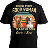 Behind Good Woman Man Personalized Custom Photo Dog Cat Backside Shirt C510