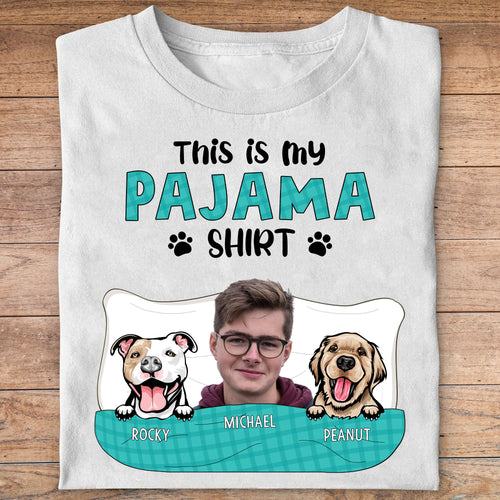 This Is My Pajama Shirt Personalized Custom Photo Dog Shirt C540V1