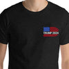 Trump 2024 American Flag Vintage Shirt | Donald Trump Homage Shirt | Donald Trump Fan Tees | Personalized Custom Trump Front & Back Shirt C984 - GOP