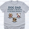 The Man The Myth The Snack Dealer Personalized Custom Photo Dog Cat Dad Bright Shirt C649