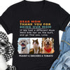 Personalized Custom Photo Dog Cat Dark Shirt Gift For Dad Mom C670V2