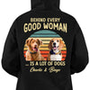 Behind Good Woman Man Personalized Custom Photo Dog Cat Backside Shirt C510