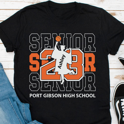 Basketball Senior 2023 Personalized Custom Graduation Shirt C643