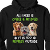 All I Need Is Coffee And My Dogs, Live Preview Personalized Custom Photo Dog Shirt C814