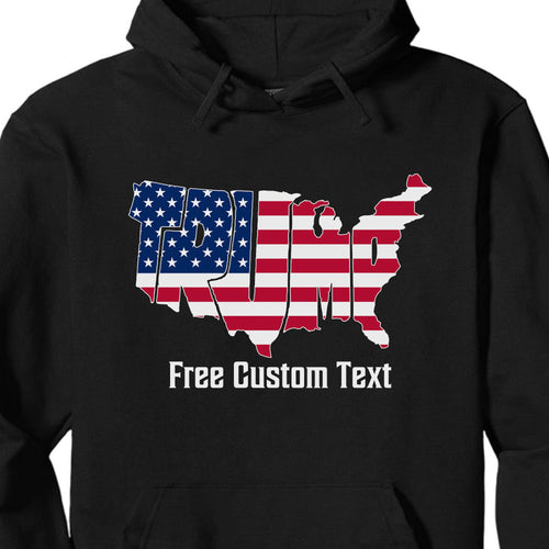America Map Trump 2024 Shirt | Donald Trump Fan Tees | Personalized Custom Trump Shirt C1007 - GOP