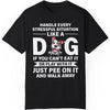 Pee On It And Walk Away - Live Preview Custom Your Dog Tee - Personalized with Your Own Dog Photo C931