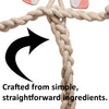 Bitsy Bunny Natural Rope Knottie® Dog Toy, Large (9mm rope diameter)