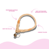 Tan Stylish Rope Slip Collar - Glow Pups