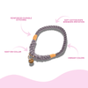 Grey Stylish Rope Slip Collar - Glow Pups