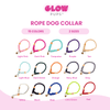Black Stylish Rope Slip Collar - Glow Pups