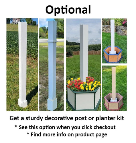 Amish Handmade Poly Bird Feeder – Weatherproof Tube Feeder for Outdoors
