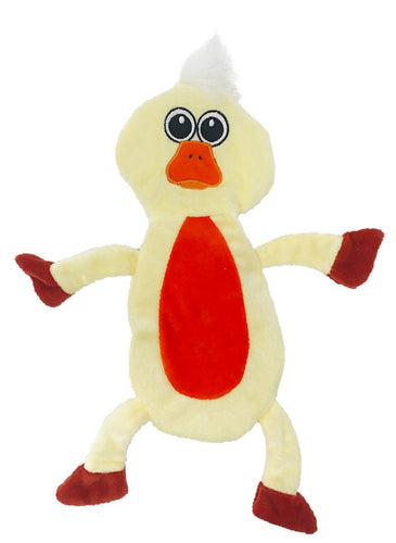 12 Duckling Crinkle Flat Dog Toy