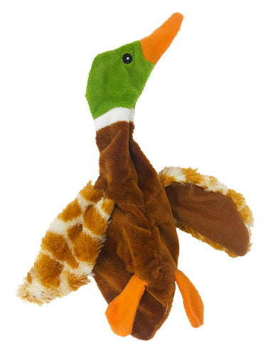 9 Duck Brown Crinkle Dog Toy