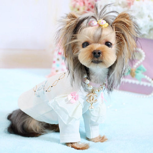Pearls Charm Dog Necklace C** style
