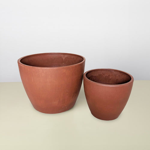 Black and TerraCotta Eco Pots