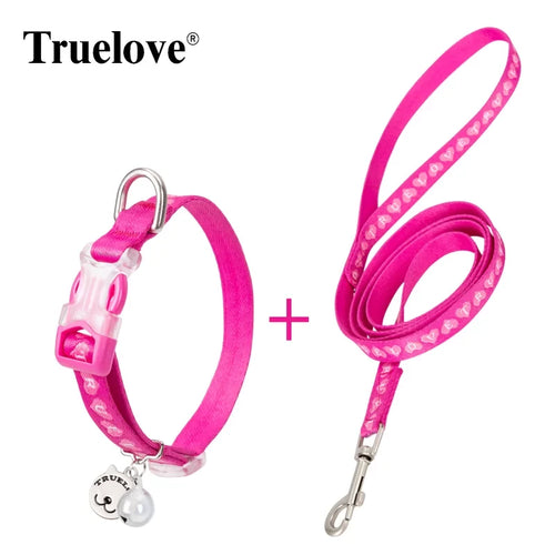 TrueLove Cat Collar and Leash Set with Bell and Breakaway Clip TLC5311