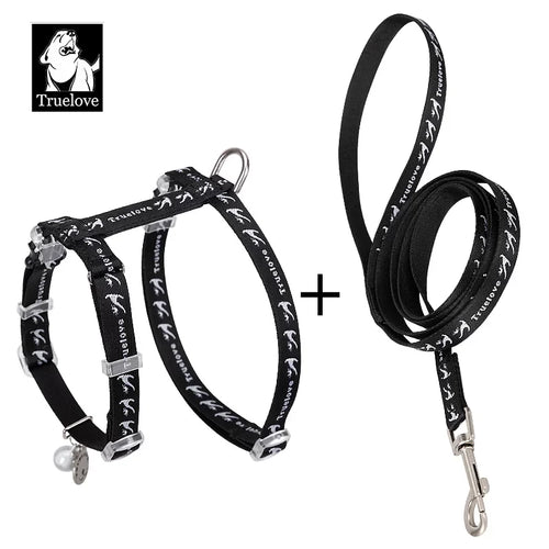 TrueLove Cat Harness and Leash Set - Securely/Comfortably Fits Most Size Cats TLH3912