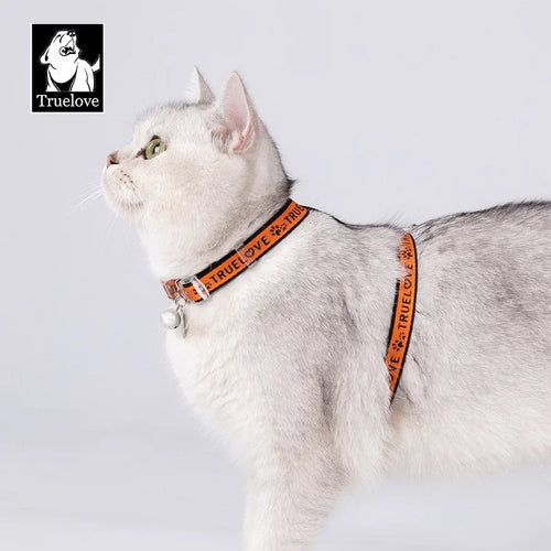 TrueLove Cat Harness and Leash Set - Securely/Comfortably Fits Most Size Cats TLH3912