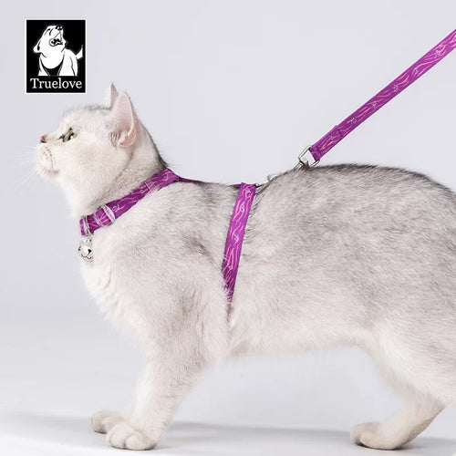 TrueLove Cat Harness and Leash Set - Securely/Comfortably Fits Most Size Cats TLH3912