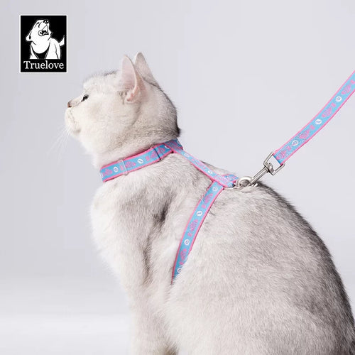 TrueLove Cat Harness and Leash Set - Securely/Comfortably Fits Most Size Cats TLH3912