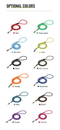 TrueLove Durable and Convenient Dog Rope Leash Style Number: TLL2576 Available in 12 different colors.