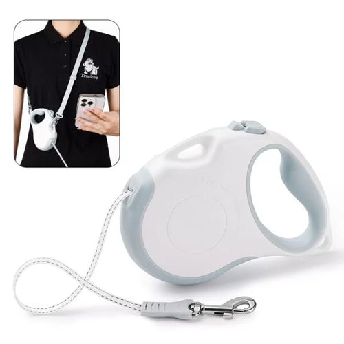 TrueLove Retractable Dog Leash TLL5001 - Suitable for Medium and Small Dogs -  White/Sprout Green