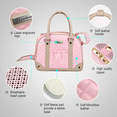 TrueLove Pet Carrier TLX6971 - Available in Black or Pink
