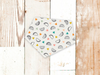 White Taco Hearts Dog Bandana