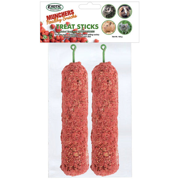 Exotic Nutrition Strawberry Treat Sticks
