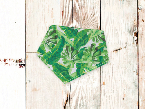 Tropical Leaves Dog Bandana