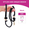 Black Boho Chic Style Dog Leash  - Glow Pups