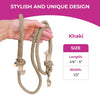Tan Boho Chic Style Dog Leash - Glow Pups