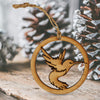 Wooden Hummingbird Ornament, 3 Pack