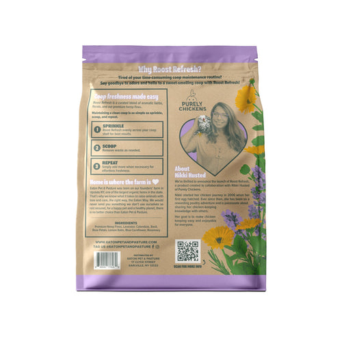 Roost Refresh, Hemp & Herb Blend, Coop Freshness Made Easy (5 LB)
