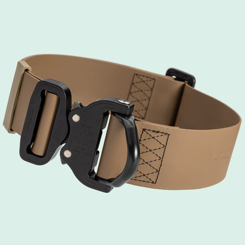 Viper BioThane Tactical Dog Collar with Cobra Buckle, 1.75 Wide