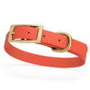 BioThane Waterproof Dog Collar - XS: L 12-15 x W 5/8 - Black OR Brass Hardware
