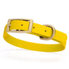 BioThane Waterproof Dog Collar - XS: L 12-15 x W 5/8 - Black OR Brass Hardware
